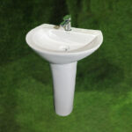 Wash Hand Basin Full Pedestal (HELIX)